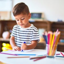 Little boy in preschool, iStock