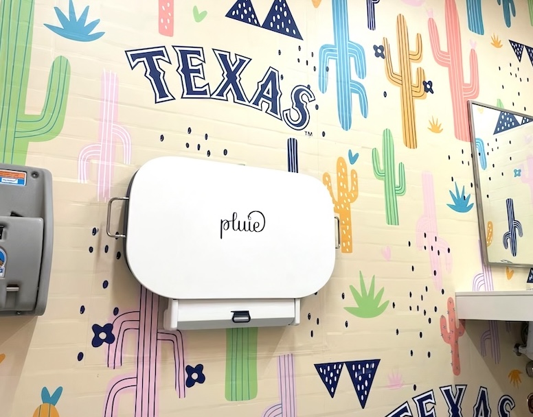 Pluie self-sanitizing diaper changing table