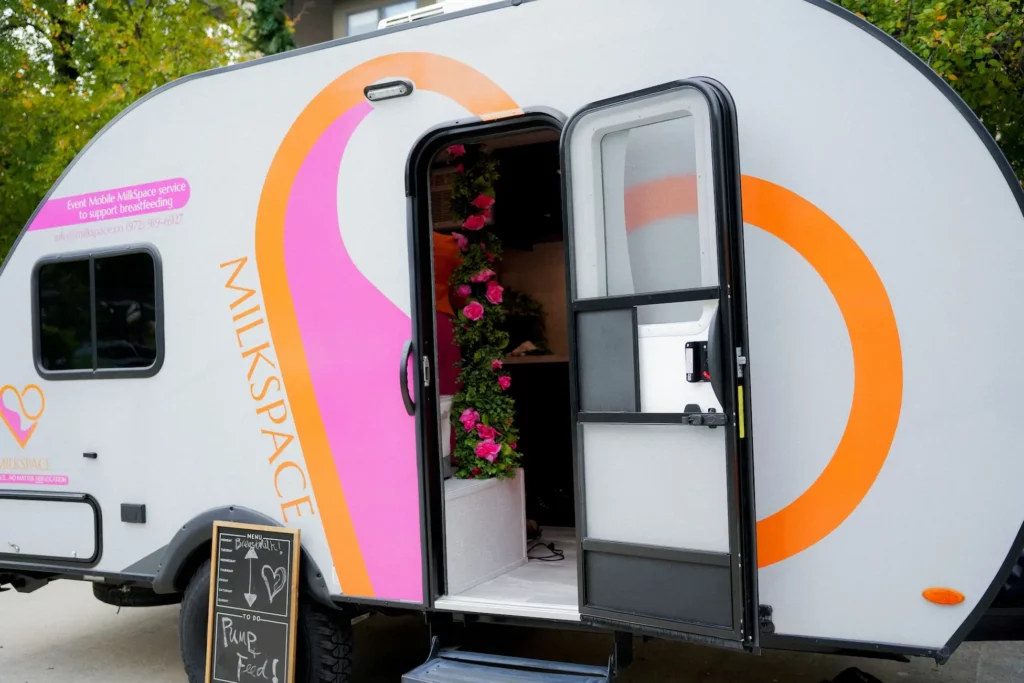 Mobile MilkSpace breastfeeding trailer