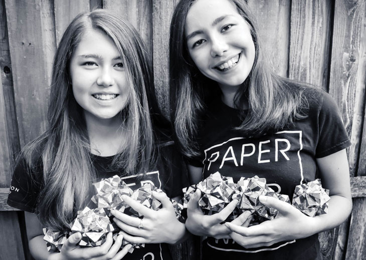 Paper For Water, sisters Katherine and Isabelle Adams, Photography courtesy of Sarah Anna Hansen