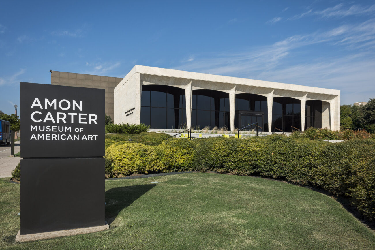 Exterior view of the Amon Carter Museum of American Art in Fort Worth, Texas