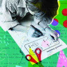 child doing math homework