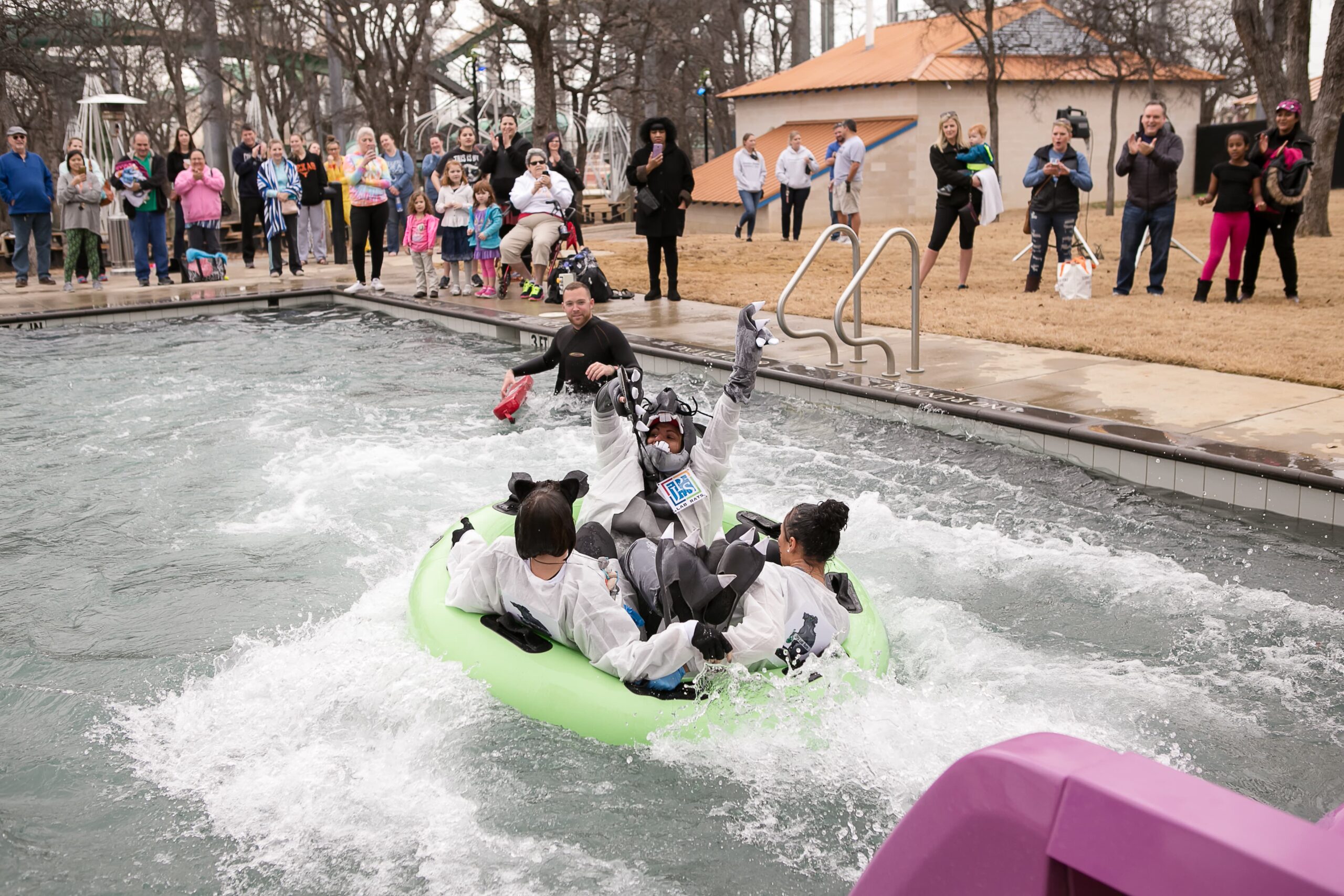 Taking the Polar Plunge on the Viper at NRH2O, benefitting Special Olympics Texas