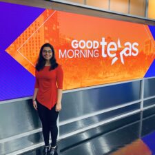 Kids inspiring kids Smrithi on news set