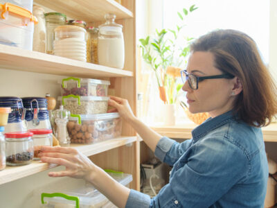 pantry organization, decluttering tips, iStock image