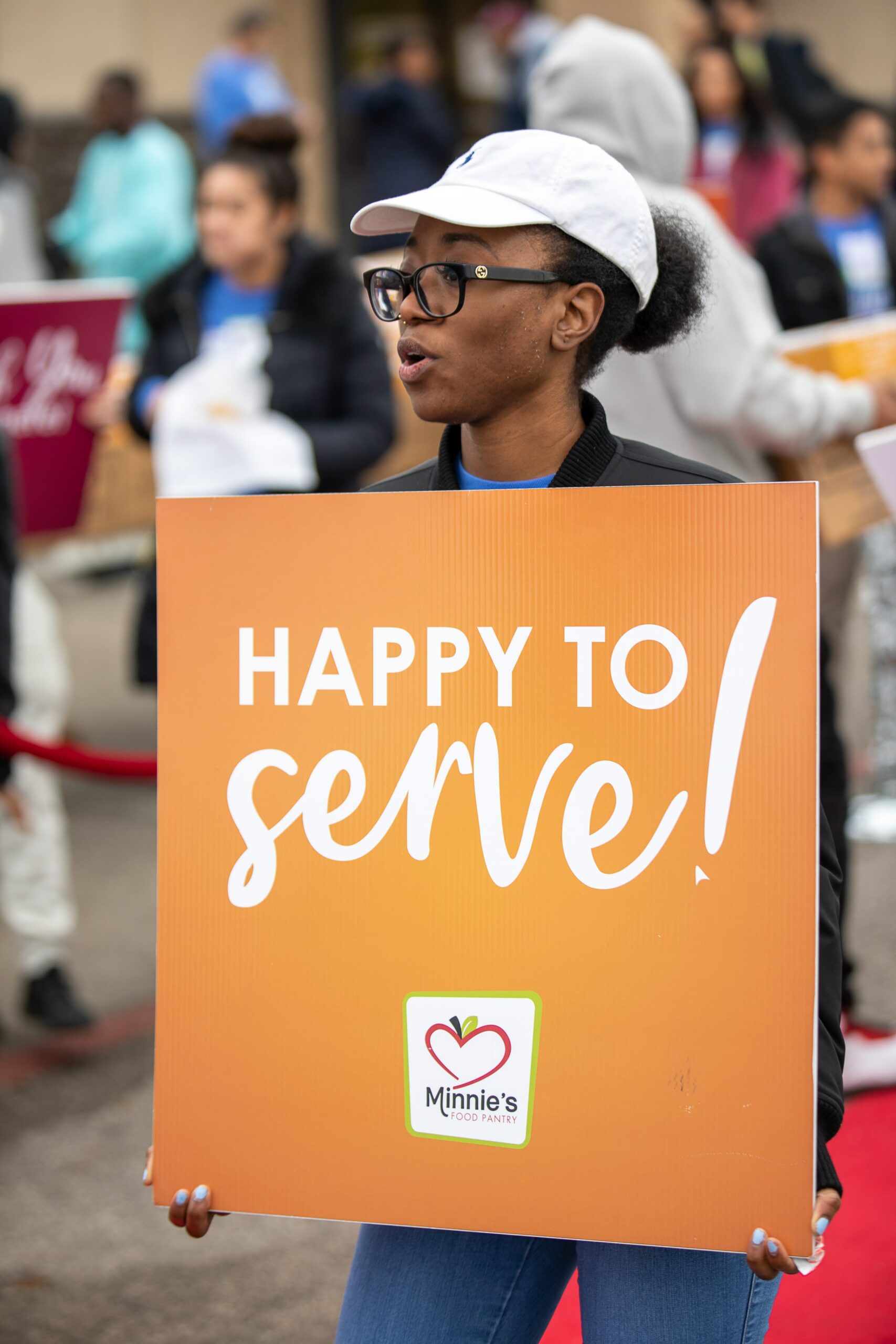 Minnie's Food Pantry opening sign