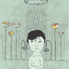 Boy after a traumatic situation with trauma and ptsd