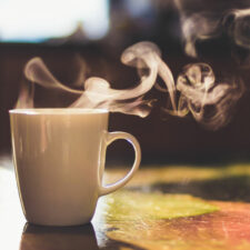 steaming coffee up, iStock