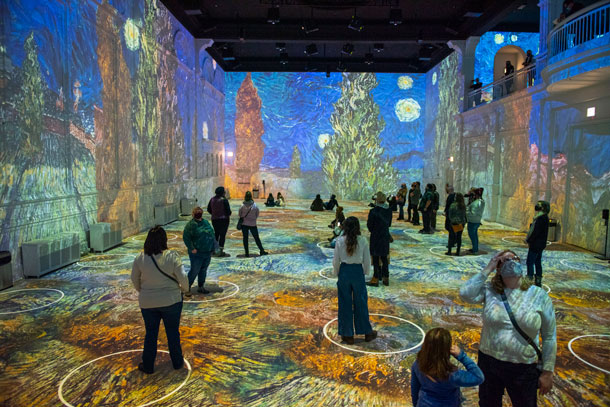 Immersive Van Gogh Dallas, photo credit Michael Brosilow
