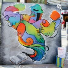 Crockett Row at West 7th, Monsters & Murals: Halloween Chalk Art Festival