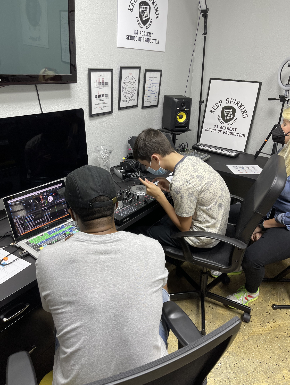 Sam Carter Spin the Spectrum class for autism, photo courtesy of Tiffany Page-Carter