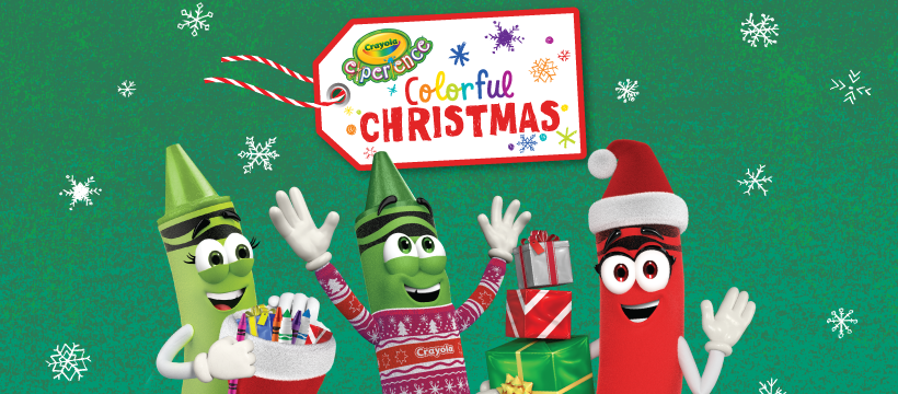Colorful Christmas at Crayola Experience Plano