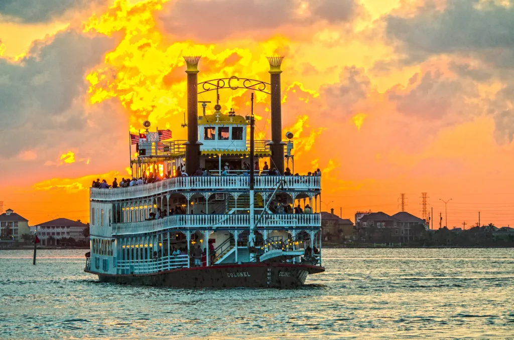 Colonel Paddlewheel Boat at Moody Gardens, photo courtesy of Visit Galveston