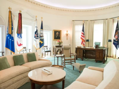 Oval Office Replica at LBJ Library, photo courtesy of LBJ Library