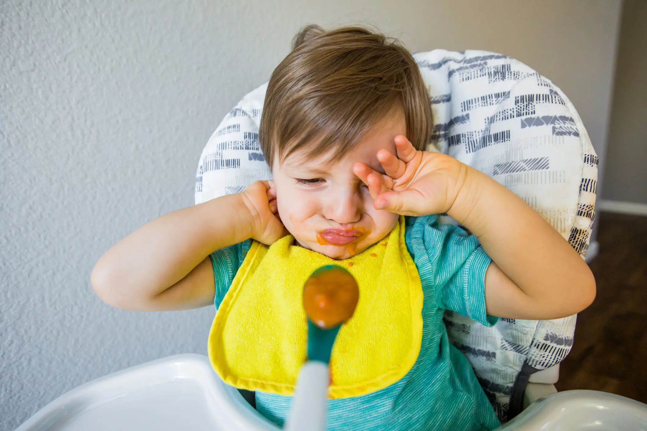 iStock image of child refusing food, Sound Advice from a registered dietitian about picky eating