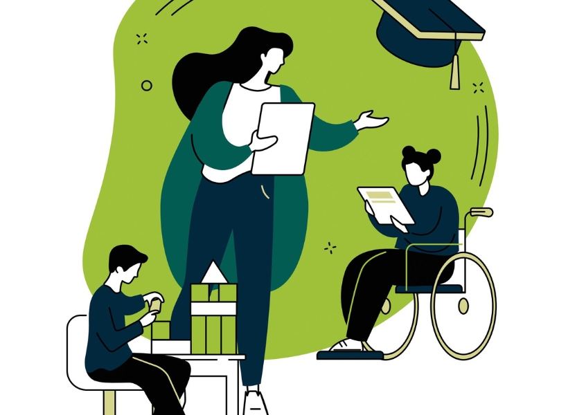 iStock illustration, ready for ard meeting, Special education preschool abstract concept vector illustration. Daycare for children with disabilities, special needs, preschool education program, inclusive childcare service abstract metaphor.