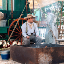 Nash Farm Cowboy Cooking, photo courtesy of Grapevine Convention & Visitors Bureau