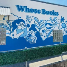 mural at Whose Books, photo courtesy Whose Books
