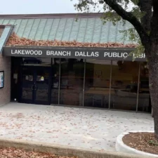 Dallas Public Library, Lakewood Branch; Photo by Lakewood Library Friends Dallas