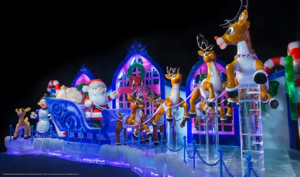 ICE! featuring Rudolph the Red-Nosed Reindeer, photo courtesy of Gaylord Texan