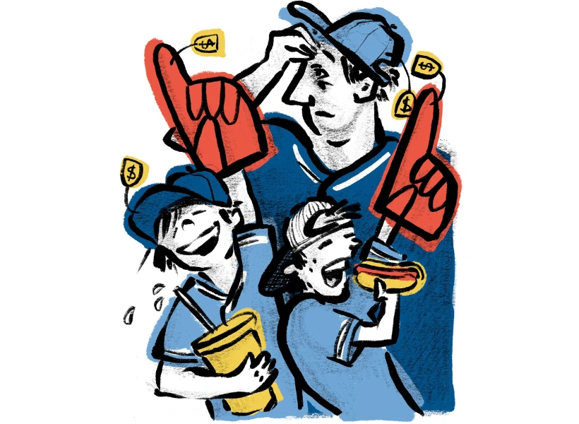 Dad Amongst Dudes: Game On, illustration by Mary Dunn