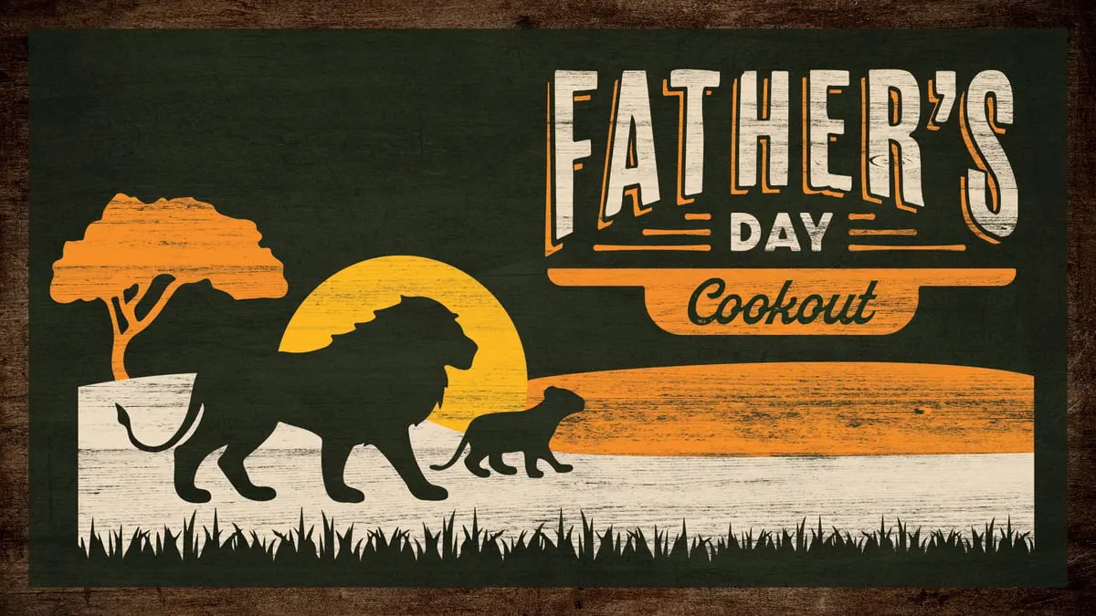 Father's Day Cookout at Fort Worth Zoo, 2024 poster