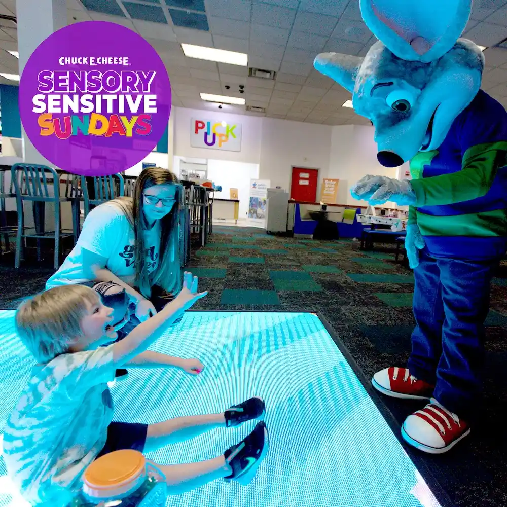 Sensory Sensitive Sundays at Chuck E. Cheese restaurants