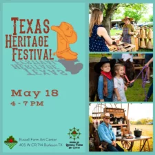 Texas Heritage Festival in Burleson, photo courtesy of Russell Farm Art Center