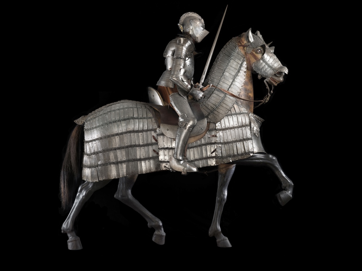 Pictured: Brescia knight on horseback in tournament armor with thrusting sword, ca. 1550. Steel, wood, leather, and cloth, 57 1/8 x 82 5/8 x 35 3/8 in. (145 x 210 x 90 cm). Museo e Real Bosco di Capodimonte, Naples