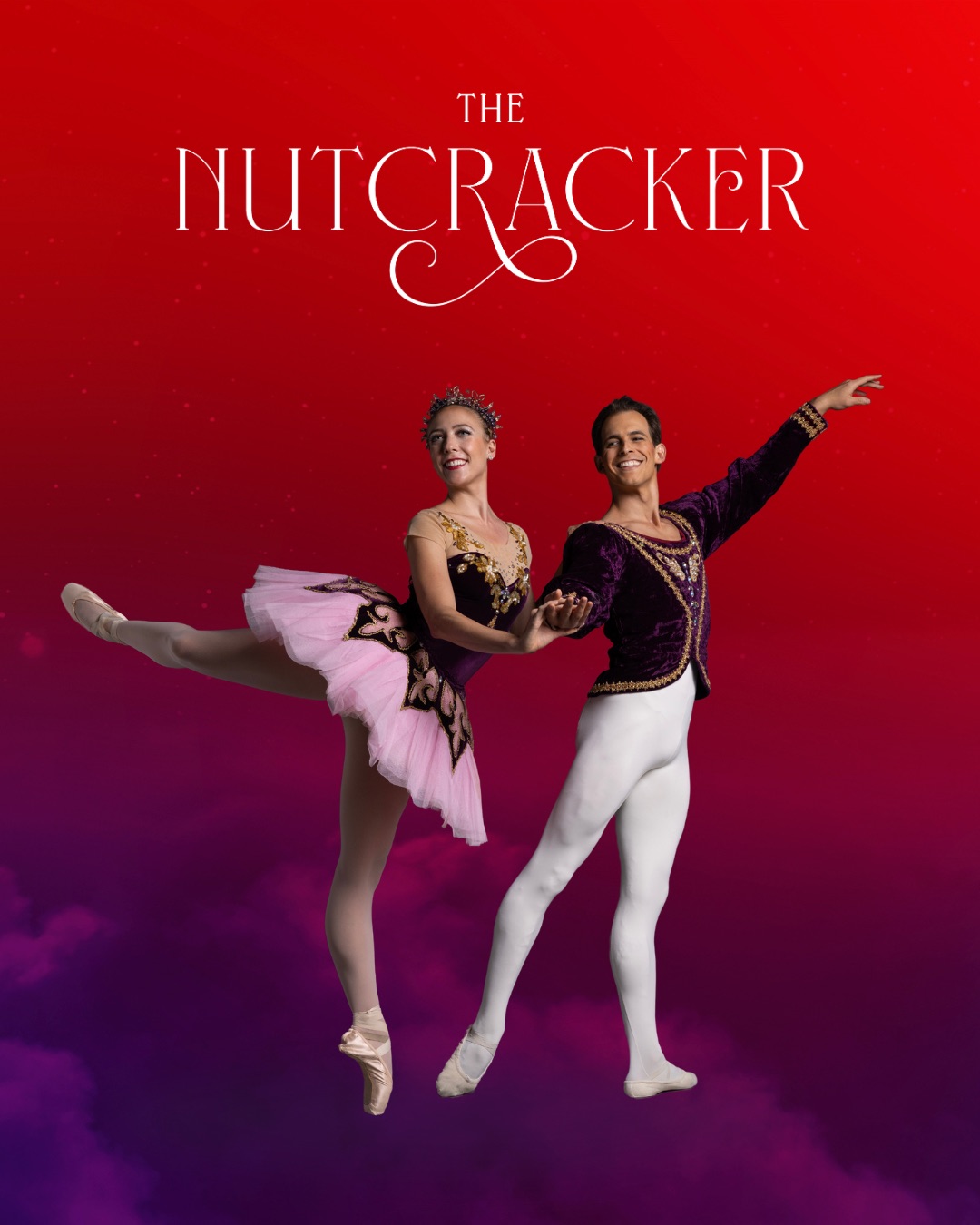 Texas Ballet Theater's The Nutcracker, pictured: Samantha Pille and Brett Young