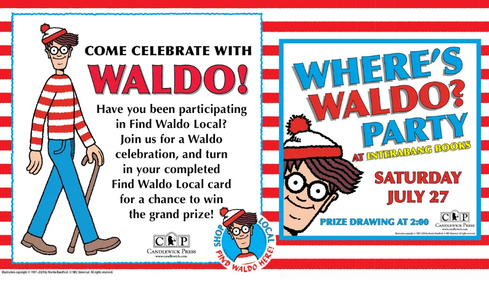Where's Waldo? Party at Interabang Books