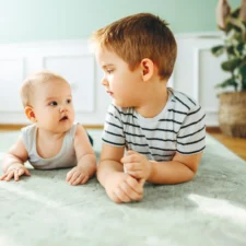 When your toddler is jealous of their new baby sibling, iStock image