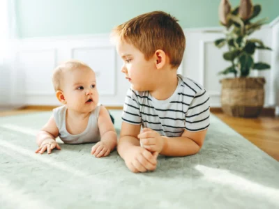 When your toddler is jealous of their new baby sibling, iStock image