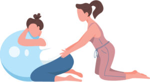iStock image of doula assisting a pregnant mother during labor