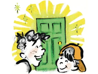 Dad Amongst Dudes: The Man Who Works Upstairs, column by Josh Farnsworth, illustration by Mary Dunn