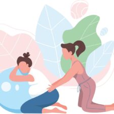 iStock image of doula assisting a pregnant mother during labor