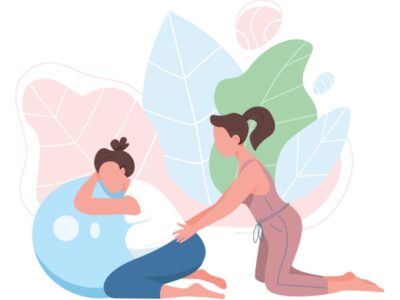 iStock image of doula assisting a pregnant mother during labor