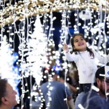 Coca-Cola Classic Christmas: Alpine Adventure, holiday lighting experience, photo courtesy Social House Holiday, LLC