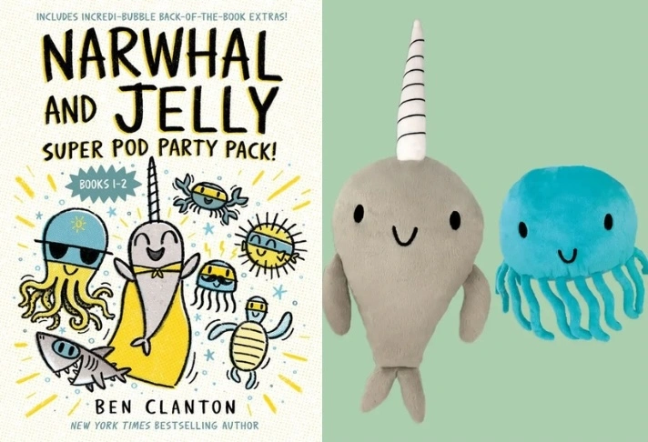 Narwhal and Jelly book series, photo courtesy Penguin Random House