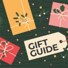 iStock illustration of wrapped gift and tag that reads "gift guide"