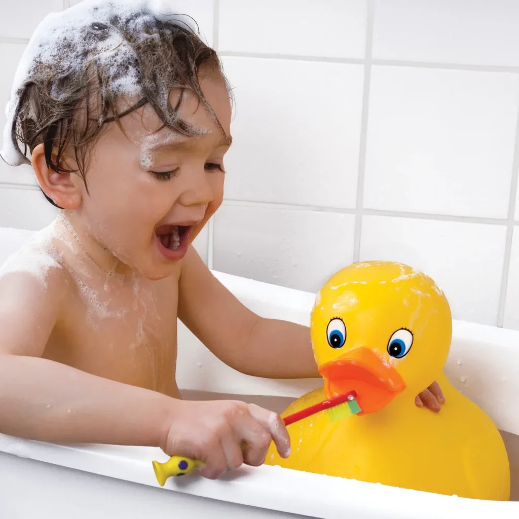 Large rubber duck from Toy Maven