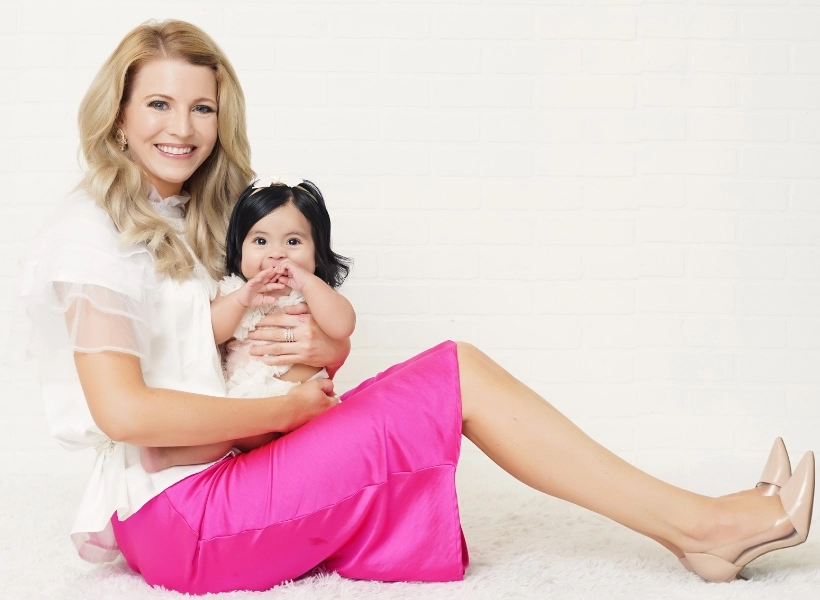 Martha Neibling and daughter Grace, photo courtesy of LaLa Photography