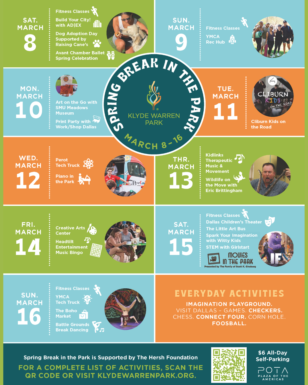 Spring break in the Park, Klyde Warren Park