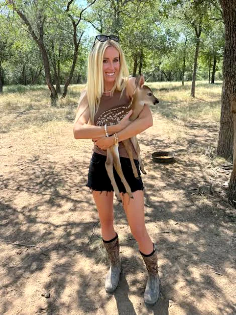 Jewelry designer Loren Williams at her family's ranch outside Dallas, courtesy Loren Williams