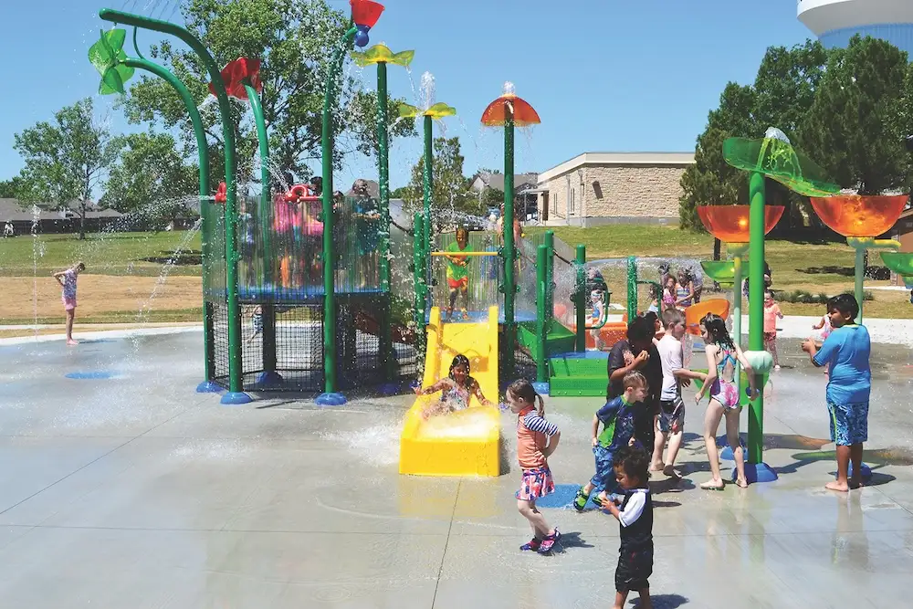 Oak Hills Splash Pad, photo courtesy City of Carrollton