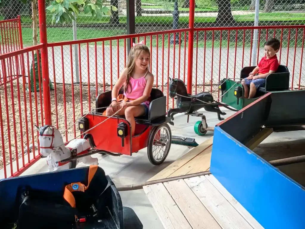 Kiddie Park rides at San Antonio Zoo, Photo courtesy of the San Antonio Zoo