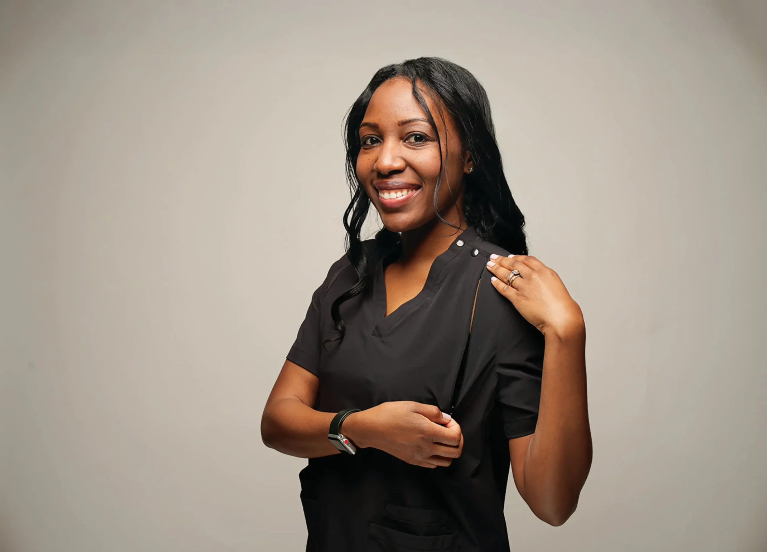 Cherie Turner Developed Mommy Scrubs for Discreet Pumping at Work