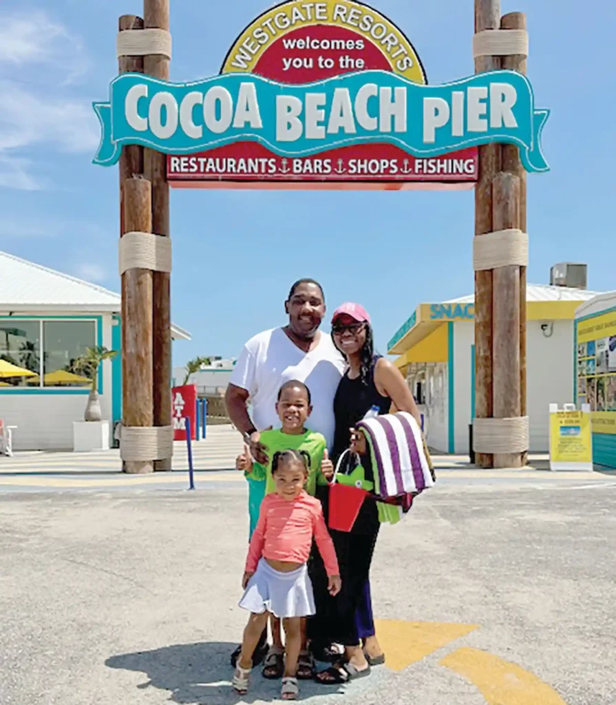 Cherie Turner, creator of Mommy Scrubs, and her family