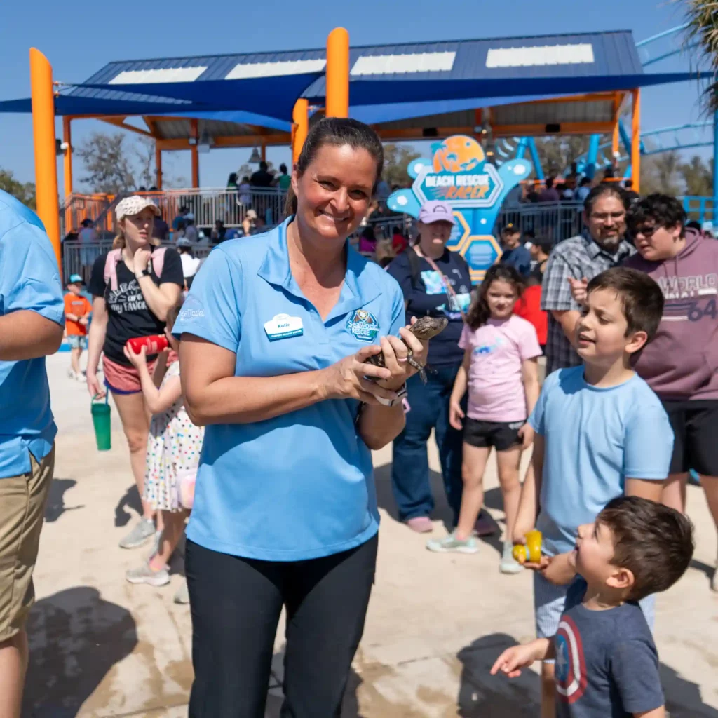 Grand opening of Rescue Jr. area at SeaWorld San Antonio.