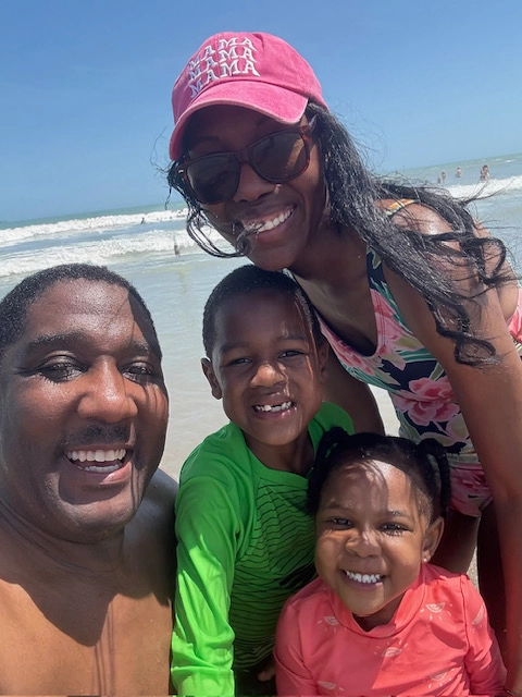 Cherie Turner, creator of Mommy Scrubs, and her family